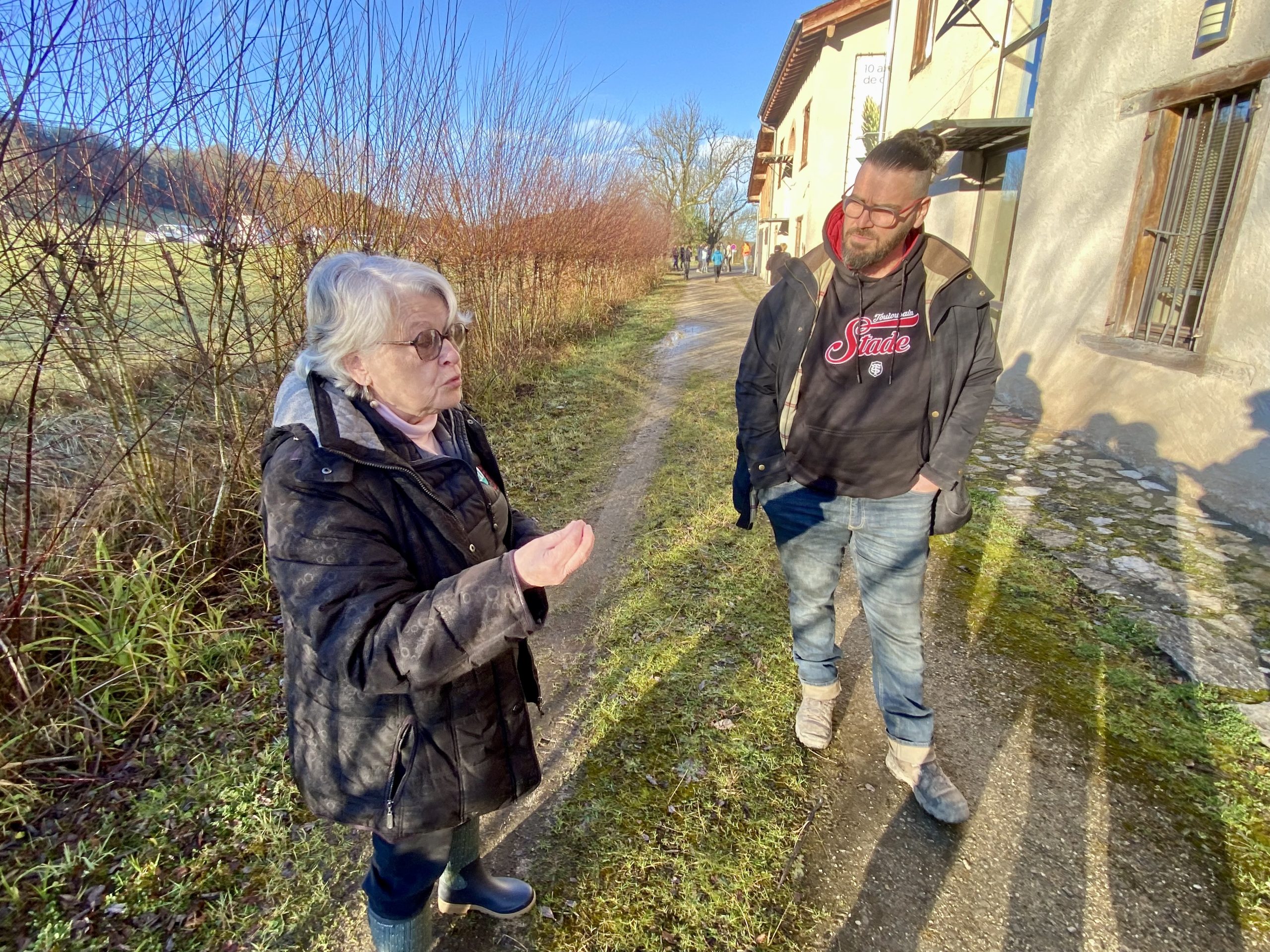Jocelyne Fert, vice-présidente du Syndicat mixte du PNR, et Guillaume Durand, président de l’Association Haies Ariégeoises. PHOTO PNRPA
